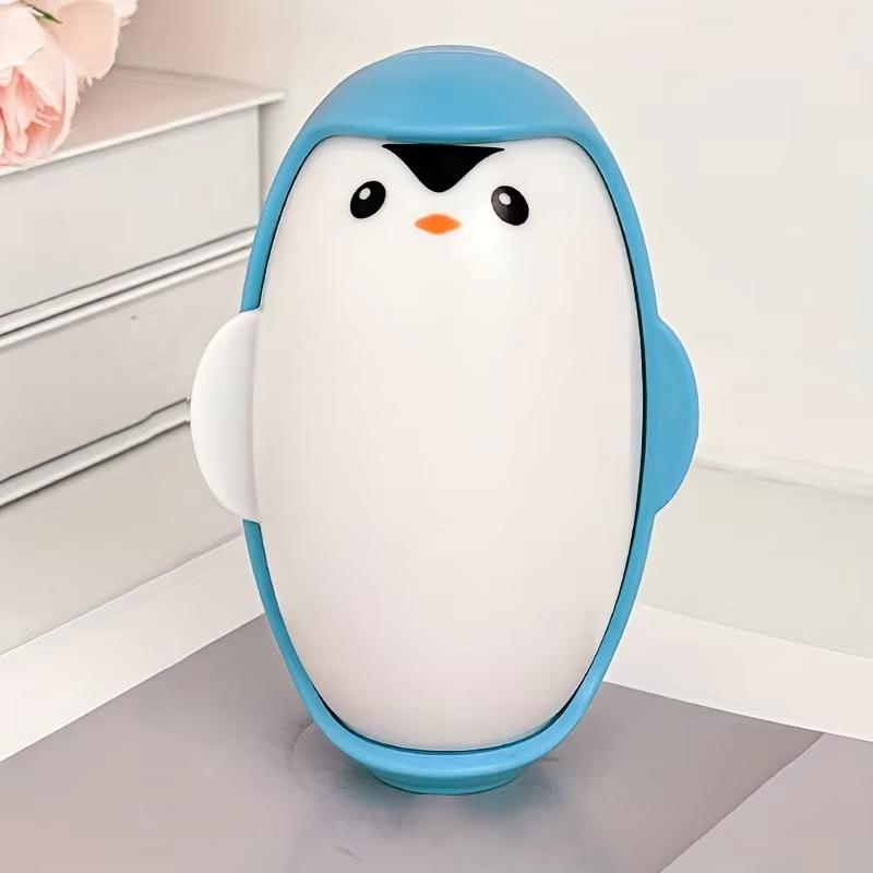 1 шт. Портативный мини-ролик для удаления ворса в виде пингвина - Многоразовый липкий ролик для удаления шерсти домашних животных, Бытовой очиститель ворса для одежды для домашних животных