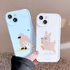Ins Korea Cartoon Animal Silicone Soft Protector Phone Case For Iphone Xr X Xsmax 11 12 Promax 13 14 Pro Max Plus Cute Back Capa
