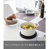 Yamazaki Tower Silicone Trivet, Round, Black, Approx. 16cm W x 16cm D x 1cm H, Heat-Resistant, Product Code: 2955