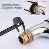 Kitchen Repair Plumbing Tool Flume Sink Wrench Sink Faucet Key Plumbing Pipe Four-Claw Hexagon Wrench Bathroom Wrench Tool Sets