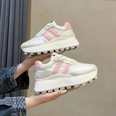 Новая женская спортивная обувь Повседневная Легкая Обувь на толстой подошве Обувь для папы Обувь на толстой подошве Кроссовки на платформе Женские