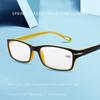 Очки с желто-черной оправой из поликарбоната, противоутомляющие глаза очки для чтения