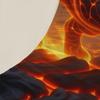 3pcs Tiger Fitted Sheet Sets 3D Printed Fire Tiger Flat Sheets With Pillowcases No Filling For Teen Boys Hyper-Realistic Style