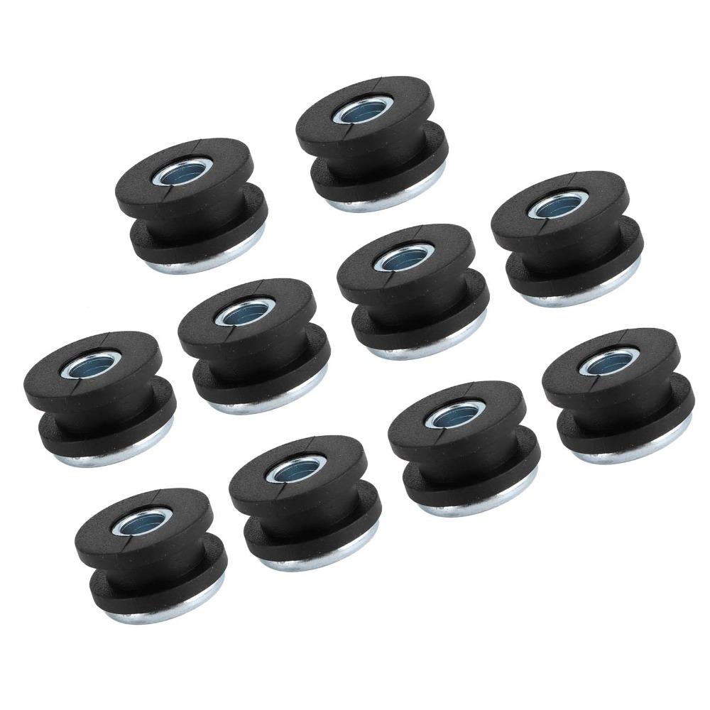 20pcs M6 Bolt Motorcycle Grommets Set Replacement Accessories M6 Rubber Grommets  For Most Fairings