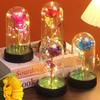 LED Gold Foil Rose Creative Gift Ornaments Artificial Rose Flowers  Mother's Day
