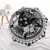 Mandala, Black Cat themed Eight rib Automatic Folding Umbrella Is Suitable for Both Men and Women, Making It A Perfect Christmas and Valenti