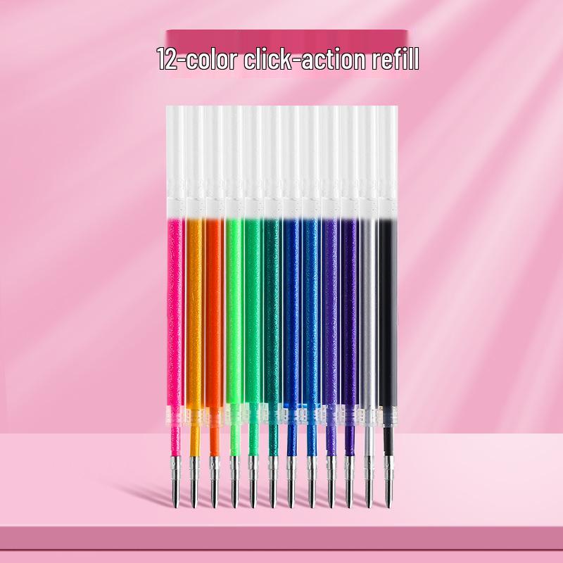 Luminous Glitter Gel Pen - Color-Changing Crystal Sand Effect for Journaling & Drawing.