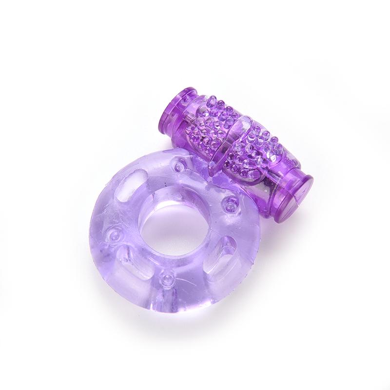 1PC with Clitoral Stimulator Clit and Penis Universal Vibrating Waterproof Vibrator Cock Ring