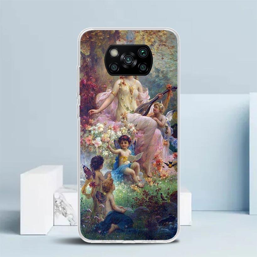 Чехол для телефона в стиле Ренессанс, Арт, Краски, Для Xiaomi Poco F7 Ultra X5 X6 X7 Pro M7 Redmi 15C 15 13C 13 12C 12 10C 10 10A 9 9C 9A 9T