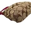 Used COACH 2way Shoulder Bag Signature Signature Shoulder BagShoulder Bag beige/pink canvas/Patent leather Women