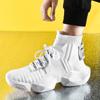 Fashion High Quality Mesh Breathable Sneakers Men Casual Shoe Lightweight Lace-up Man's Walking Comfortable High Top Sneakers
