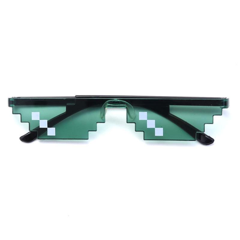 Очки для вечеринок с мозаикой Цветная печать Солнцезащитные очки с мозаикой Солнцезащитные очки с имитацией артефакта