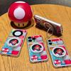 Японский вращающийся держатель Mario подходит для iPhone17 гальванизированный чехол для мобильного телефона Apple 16 большое окно 15 мультяшный 14