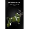Reflective Dog Raincoat with Clear Hood, Waterproof 4-Legged Pet Rain Jacket for Small Medium Dogs
