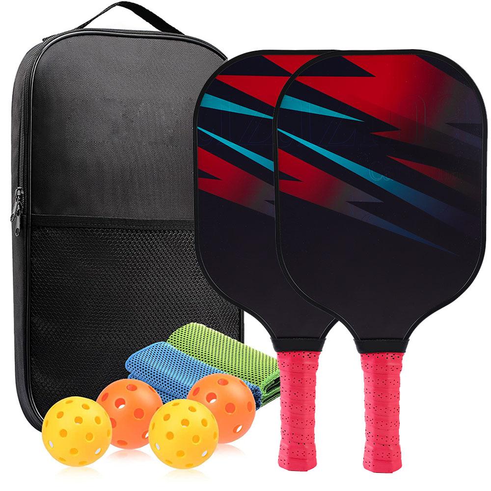 Pickleball Paddles Approved Set Rackets Honeycomb Core 4 Balls Portable Racquet Cover Bag Gift Kit Indoor Outdoor