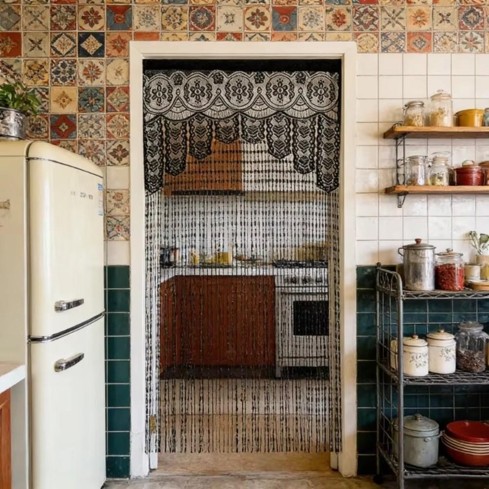 String Door String Curtain Jacquard Wall Closet Curtain Boho Door Drapes Curtain Decorations