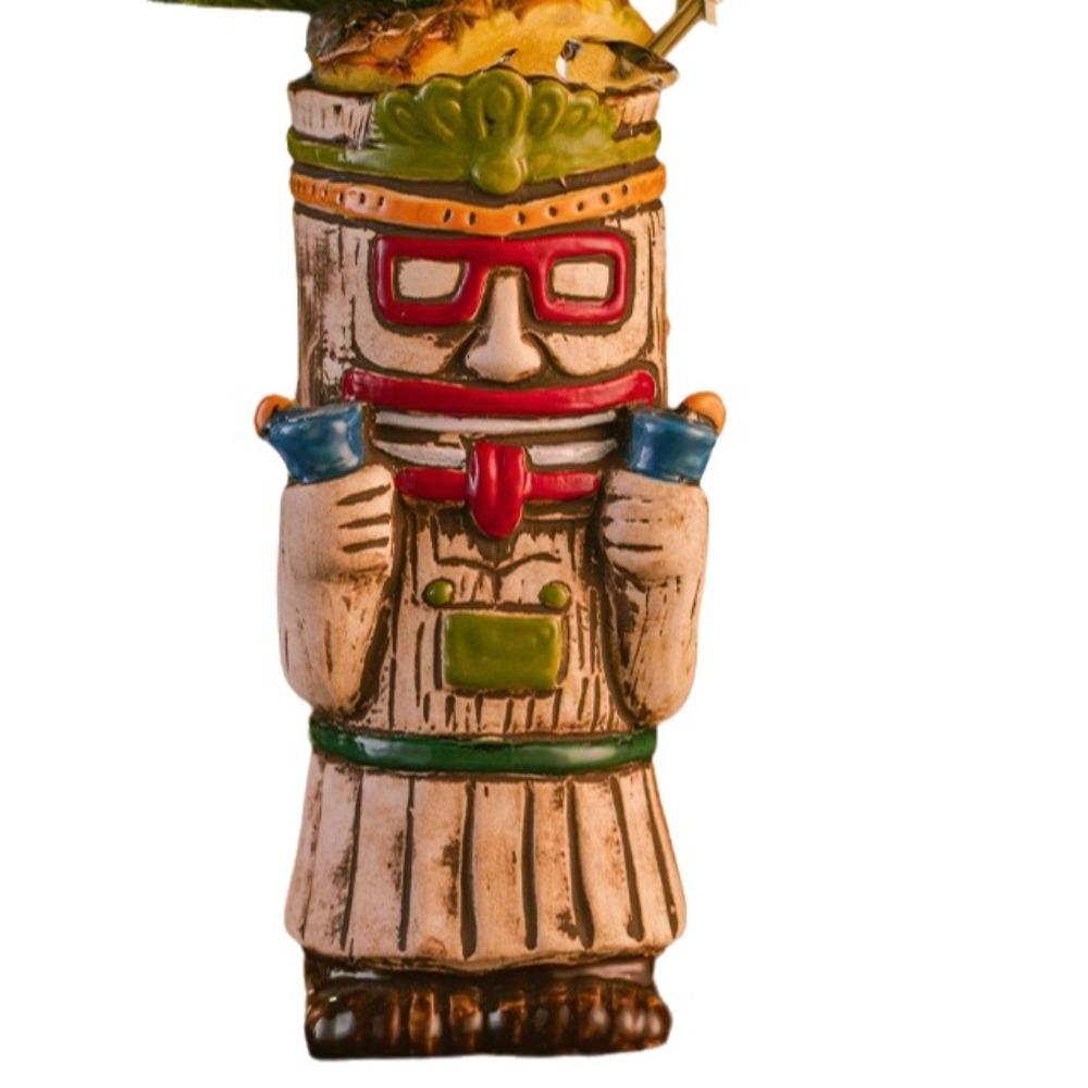 Ethnic Style Ceramic Tiki Mug Funny Beer Beverage Cup Creative Beach Theme Mug  Camp