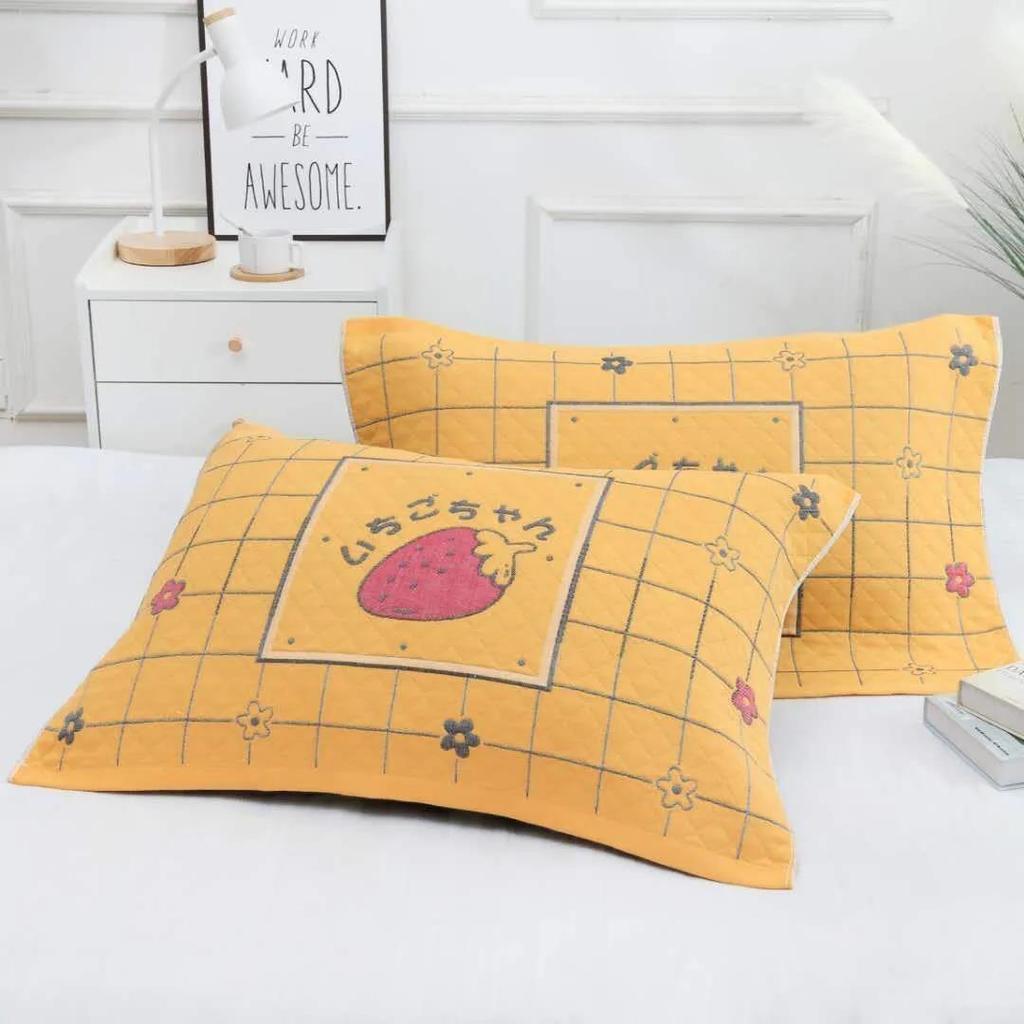 Pure Cotton Pillowcases for Couples Thickened High-end Pillowcases