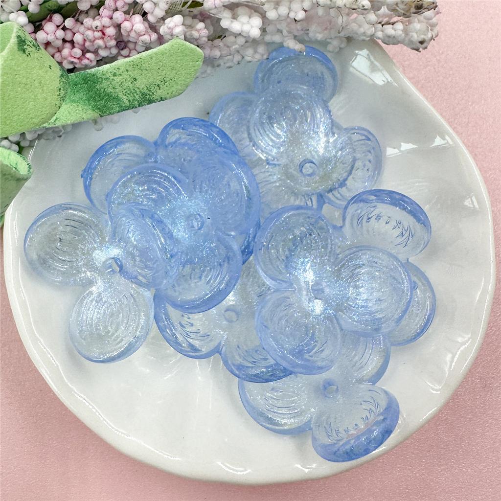 Акриловые 10 шт. шпильки аксессуары для мобильных телефонов бусины 22,6 мм выдолбленные прямые отверстия трехлепестковые цветы бусины ручной работы