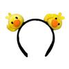 Обруч для волос с изображением маленькой желтой утки, забавный декор в виде животных, детская повязка на голову, заколка для волос для девочек, детский подарок