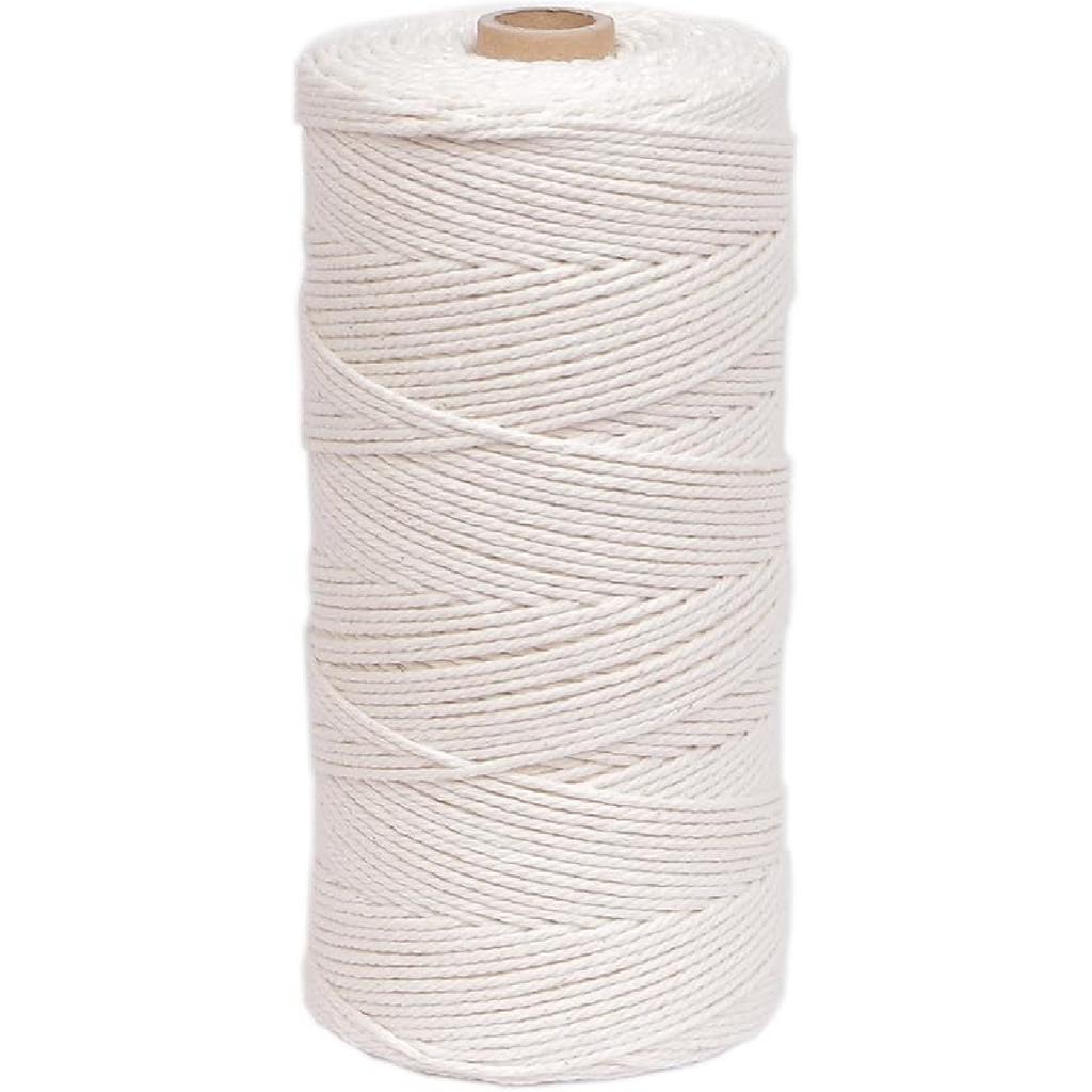 328ft Butchers Cotton Twine String 2mm Cooking Twine Food Safe for Bakers, Meat and Roasting, Gift Wrapping, Crafting & Knitting
