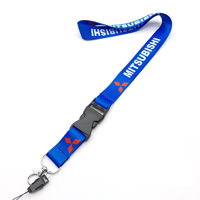 lcbk8 Car Keychain Nylon Neck Straps Key Lanyard For Mitsubishi Lancer Outlander Pajero L200 ASX Eclipse Ralliart EVO Starion Galant