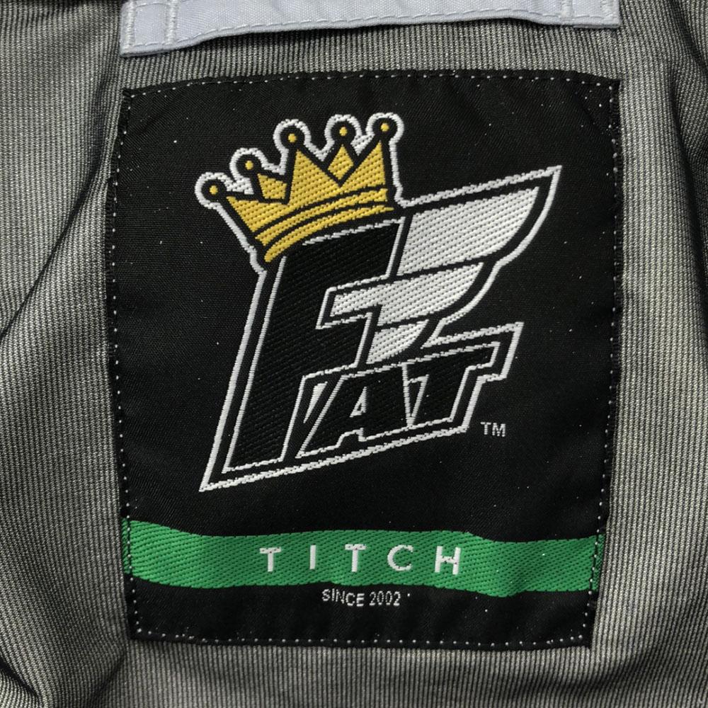 Fat Нейлоновая куртка TITCH Серая капюшон Мужская Б/у