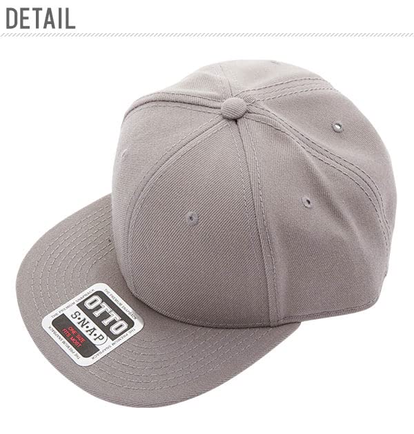 Otto Кепка с плоским козырьком Snapback СЕРАЯ(GY)