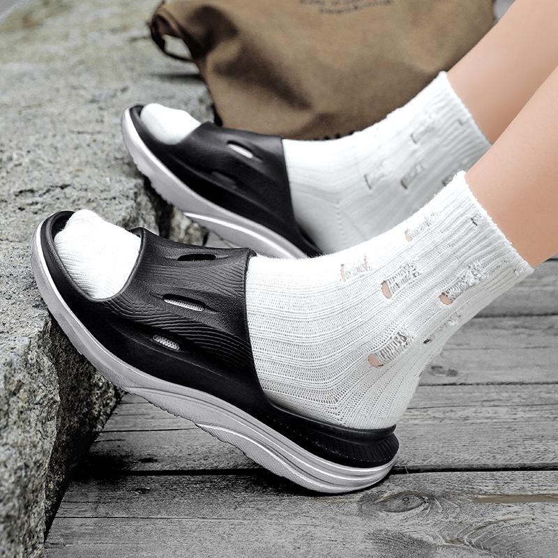 Мода Мода Мужские тапочки Легкая пляжная обувь Пара Повседневная обувь Нескользящие Домашние тапочки для ванной комнаты Уличные мужские сандалии