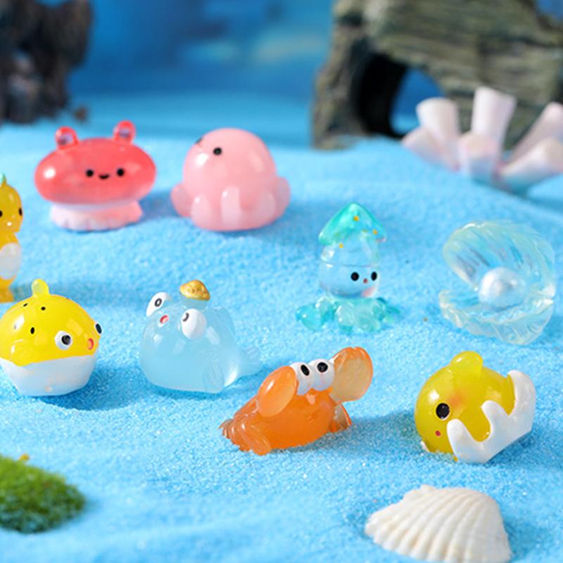 Морские животные Модели Украшения Акула Кит Морская рыба Модель Бонсай Фигурка Миниатюрные Украшения для аквариума Ландшафтные украшения Микро Декор