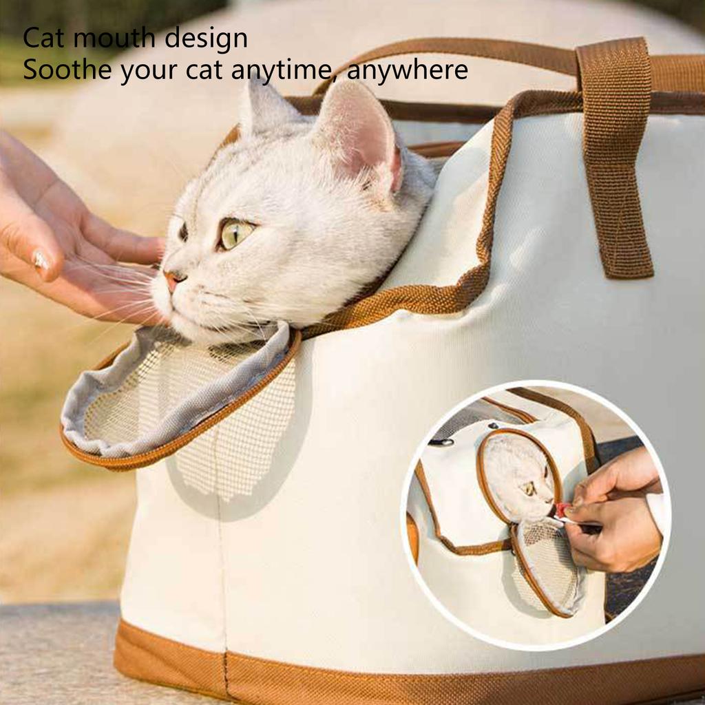 Pet Carrier Bag for All Seasons Lightweight Travel Bag for Cat Dog Practical Outdoor Camping Hiking Bag Cat Travel Case