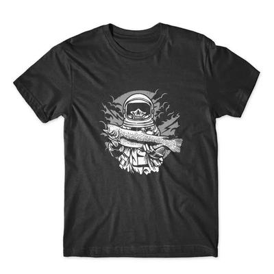 Astronaut Fishing T Shirt 100 Cotton Premium New