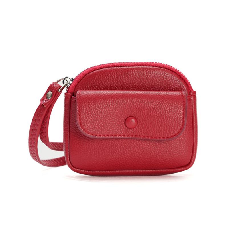 Женский модный кошелек для монет, минималистичная сумка на запястье, небольшой кошелек, короткая сумка для монет из искусственной кожи