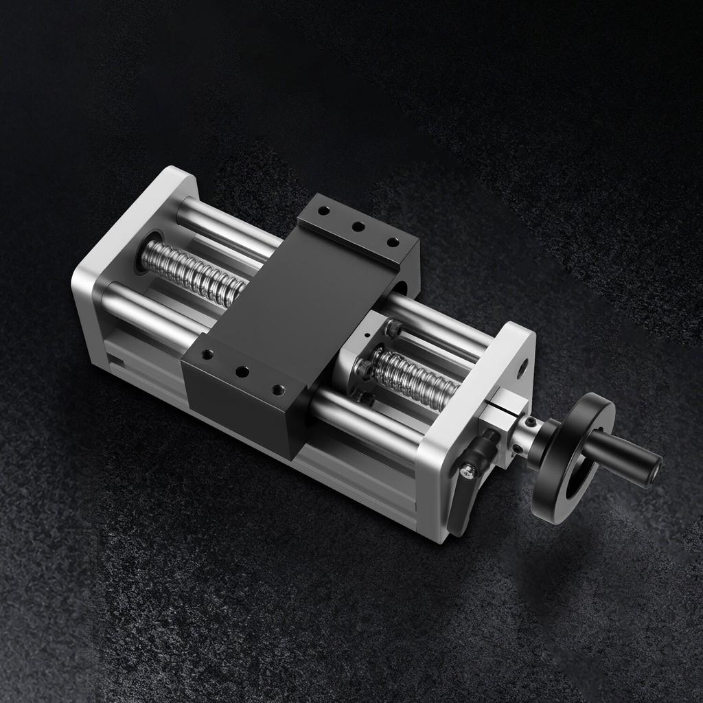 Linear Stage Actuator, 100 mm Effective Stroke, Ball Screw CNC Linear Motion Guide Rail, Double Optical Axis, C7 High-Precision, Bearing Slide Block,