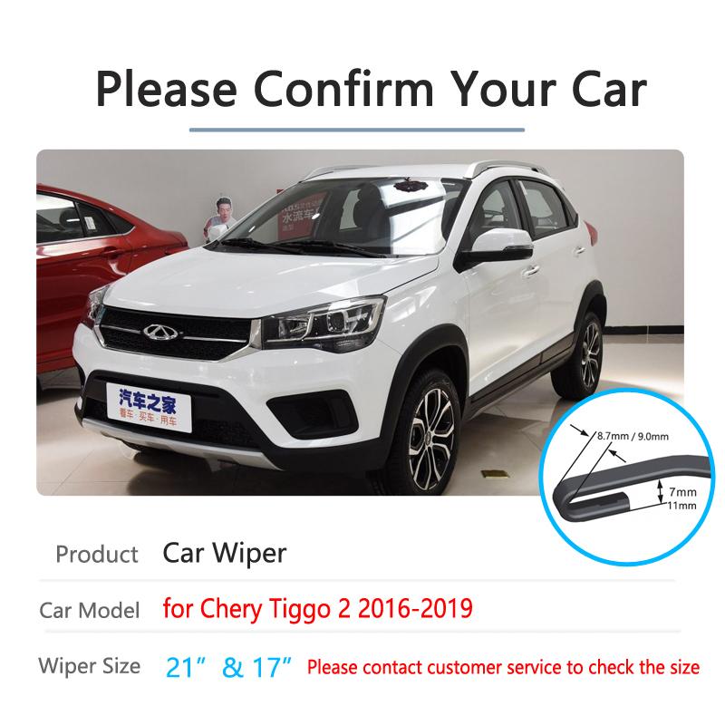 Для Chery Tiggo 2 2016~ 2017 2018 Tiggo 3x MVM X22 DR3 Переднее лобовое стекло Стеклоочистители Автомобильные щетки стеклоочистителя Автомобильные аксессуары