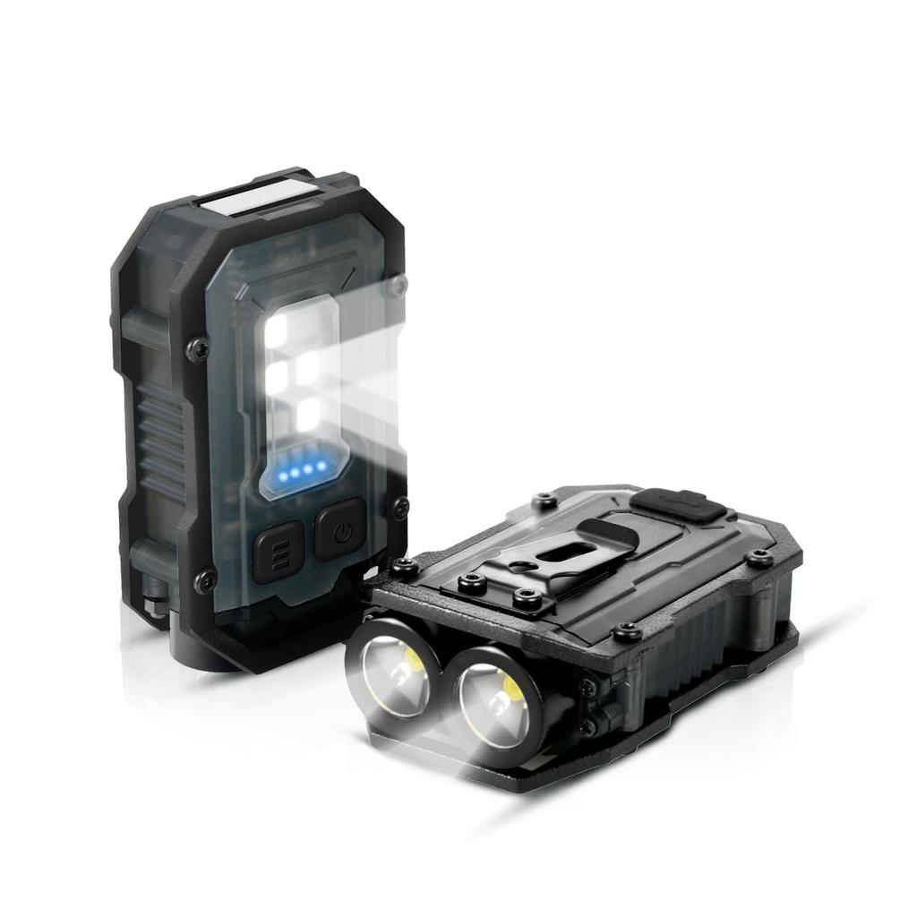 DotJoy Mini Pocket Flashlight with 1000 Lumens 800mAh, (Black)