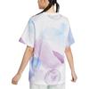 Nike Футболка с принтом логотипа Tie-Dye, повседневная, свободная, с круглым вырезом, дышащая, с коротким рукавом, женские топы, многоцветная HF6178-100