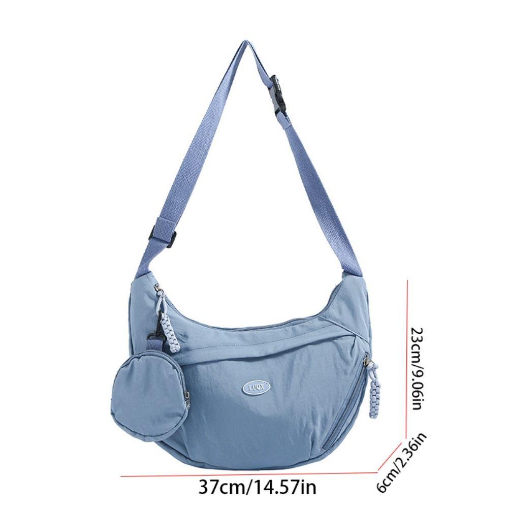 Handbag Nylon Shoulder Bag Lightweight Dumpling Bag Sweet Oxford Cloth Crossbody Bag  Travel