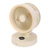 Desk Silent Fan with LED Display Auto Oscillating Table Fan for Bedroom 100 Speeds Adjustment USB Rechargeable