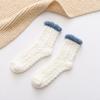 Comfortable Coral Fleece Socks for Women Thickened Home Fur Postpartum Sock  For Autumn and Winter