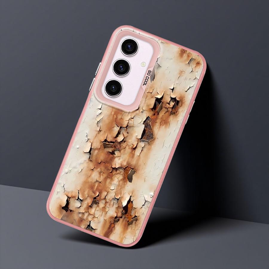 Retro Rust Design Phone Case for Samsung Galaxy A55 A52 A35 A73 A26 A36 A53 A51 A56 A54 A72 A71 Soft Shell