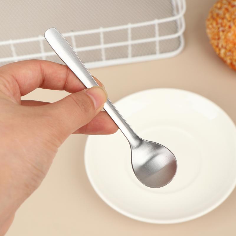Stainless Steel Fork Spoon Tableware Set Fine Polished Salad Spoon Cake Fruit Fork for Cafe Restaurant