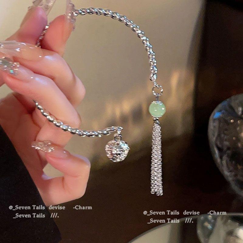 Новый китайский антикварный стиль Guochao браслет-колокольчик женский костюм нишевый изысканный браслет высококлассные аксессуары с бахромой