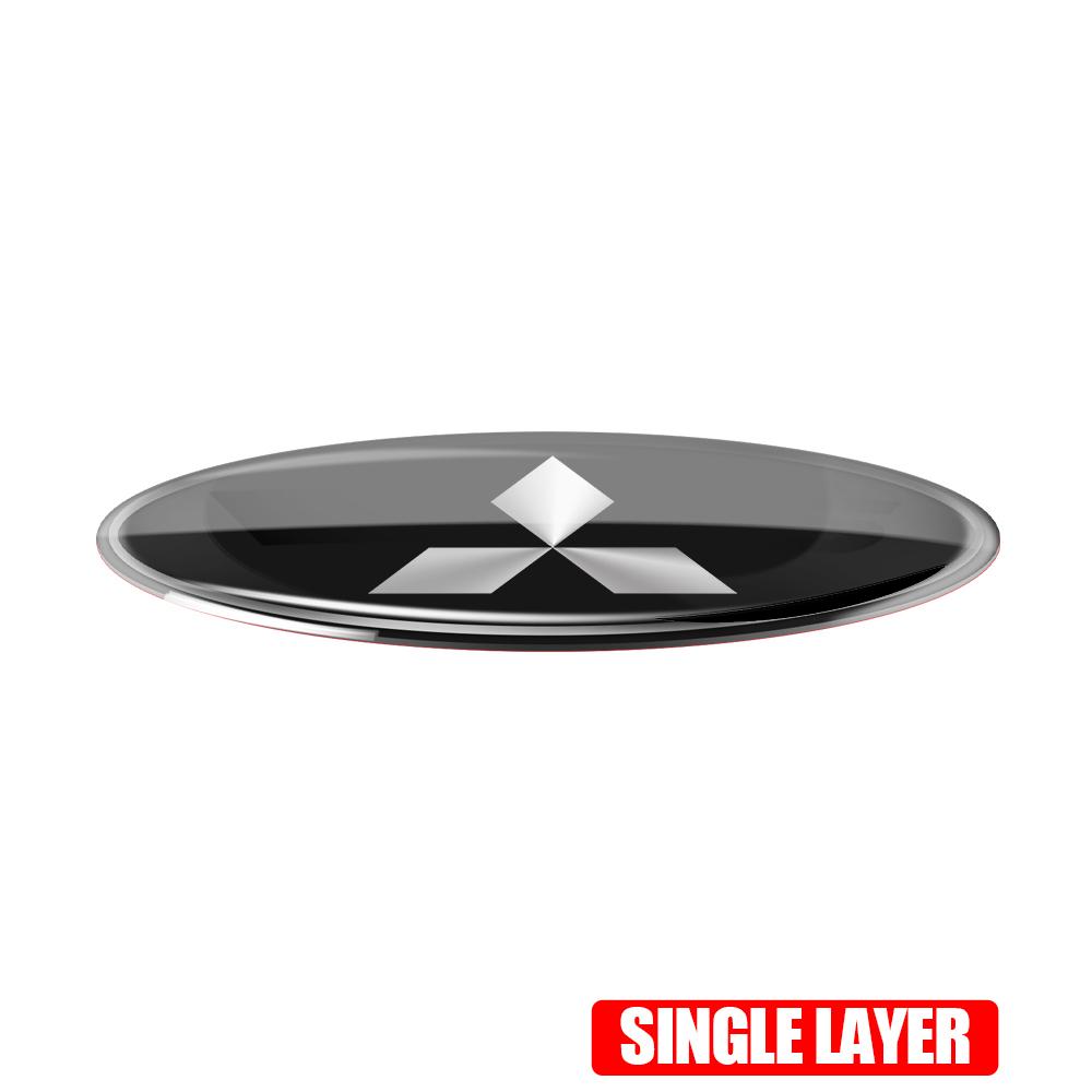 3D Metal Zinc Alloy Car Body Emblem Badge Exterior Decorative Creative Stickers For Mitsubishi Lancer L200 Outlander Eclipse ASX