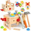 Toys Boys Girls 3 4 5 6th Birthday Present Montessori Tools Toys Carpenter Toy Set Play House Wooden Toys Ranking Educational Toys Teaching Materials