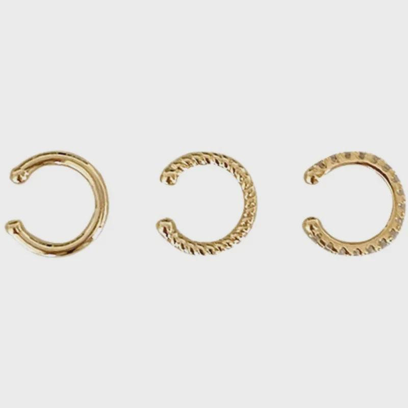 Асимметричные клипсы-каффы для женщин: Шикарный, элегантный дизайн в корейском стиле