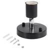 E27 Modern Vintage Ceiling Light Wall Mounted Lamp Bulb Holder Socket 180 Degrees Rotating Black