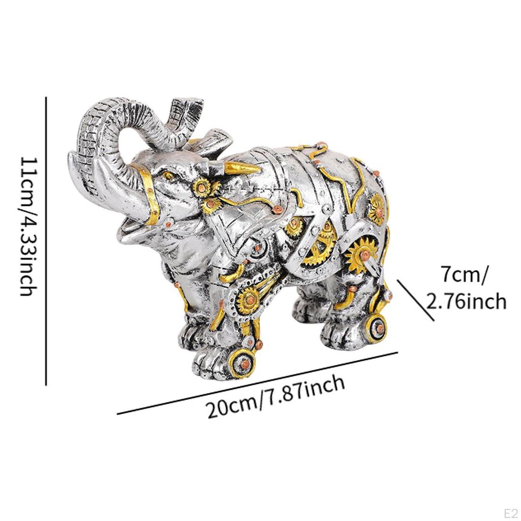 Механическая статуэтка панка, коллекционные украшения для животных, современная смоляная поделка в стиле стимпанк для входа