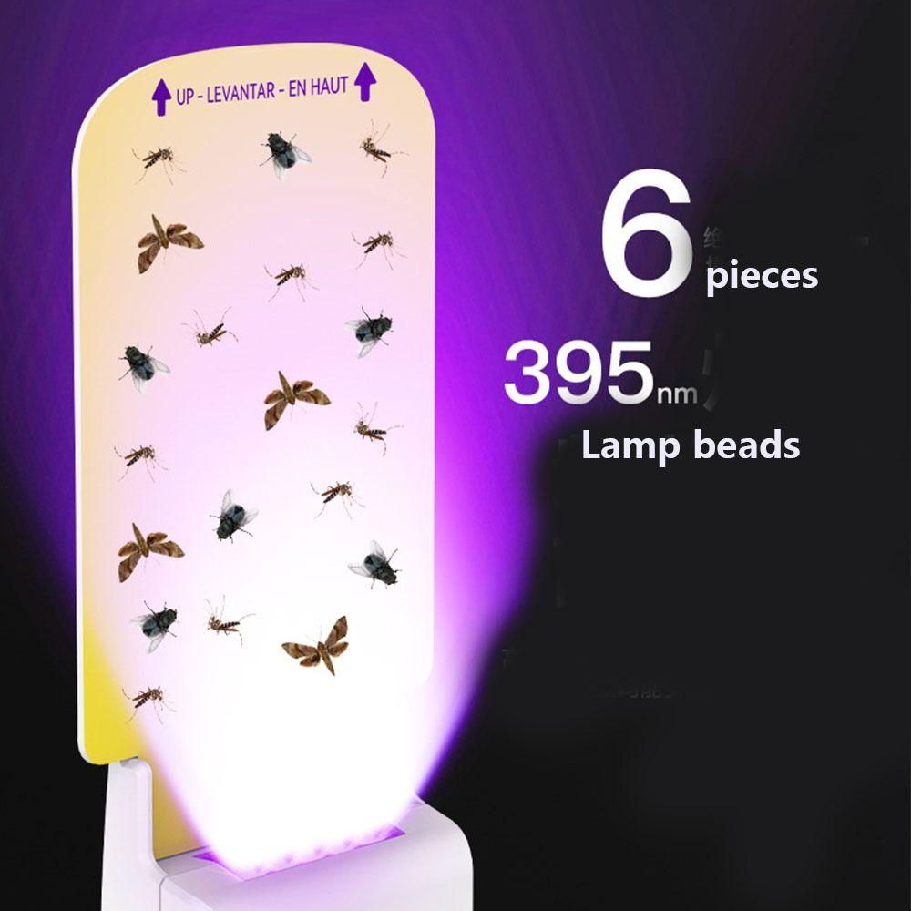 Noiseless Mosquito Lamp UV Purple Light Plug-in Mosquito Killer Flying Insect Lights Bedroom