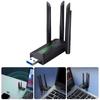 1300Mbps Fast Speed USB WiFi Adapter 4 Antennas Design Supports 2.4G/5G Double Band Networking Connection